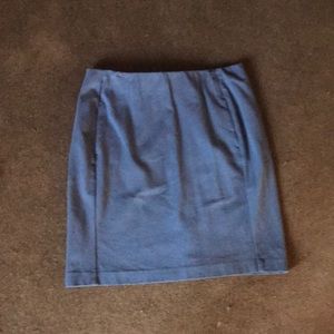 J. Jill Blue Pencil Skirt